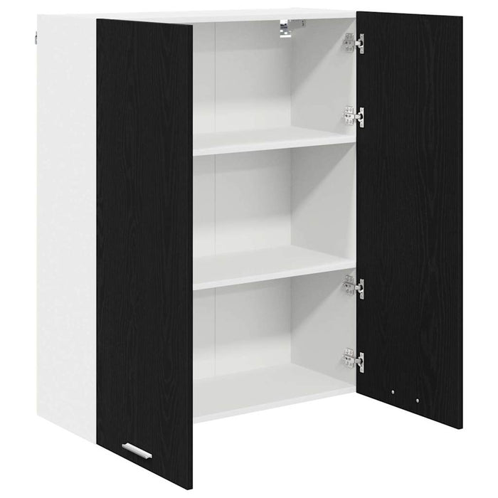Hanging Cabinet Riga Black Oak 80 X 31 X 100 Cm Engineered Wood Nnatlt