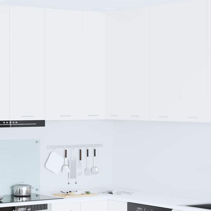 Hanging Cabinet Riga White 57 X 57 X 100 Cm Engineered Wood Nnatib