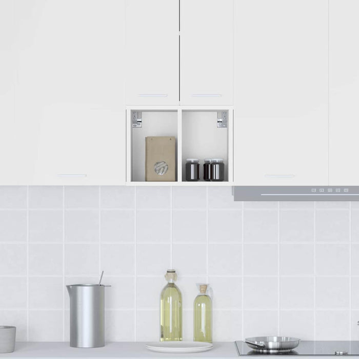 Hanging Cabinet Riga White 30 X 29.5 X 40 Cm Engineered Wood Nnaaob