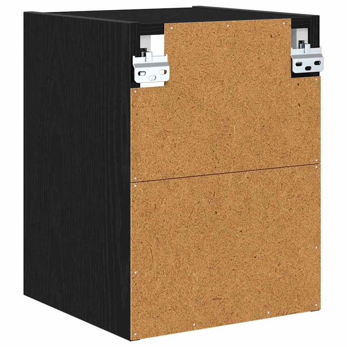 Hanging Cabinet With Shelf Riga Black Oak 30 X 29.5 X 40 Cm Nnaaoo