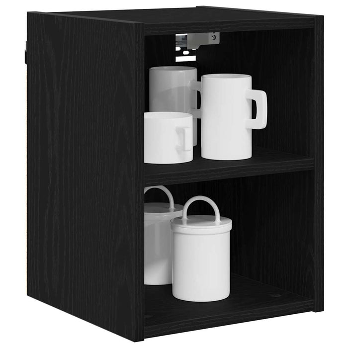 Hanging Cabinet With Shelf Riga Black Oak 30 X 29.5 X 40 Cm Nnaaoo