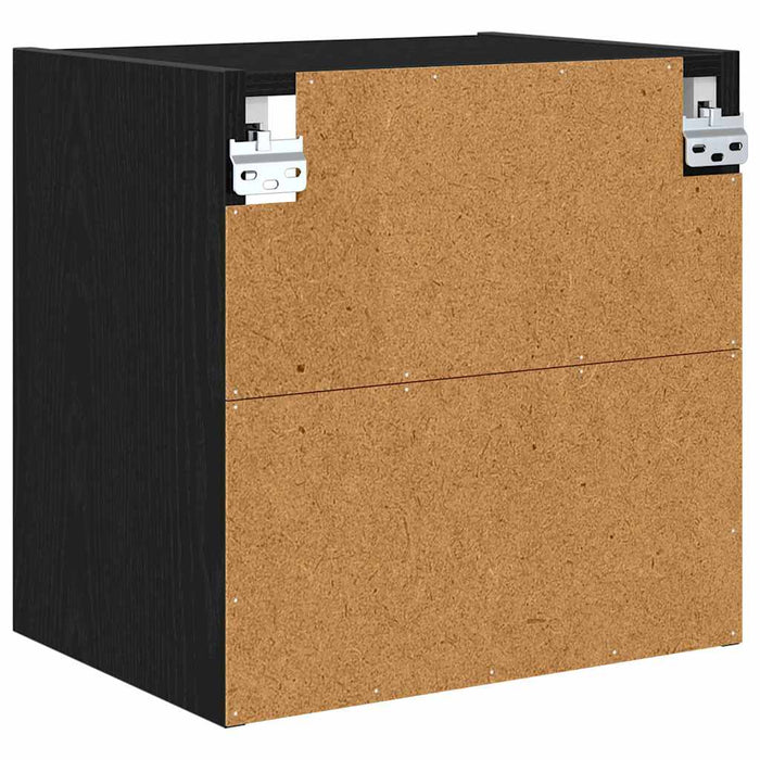 Hanging Cabinet With Shelf Riga Black Oak 40 X 29.5 X 40 Cm Nnaaok