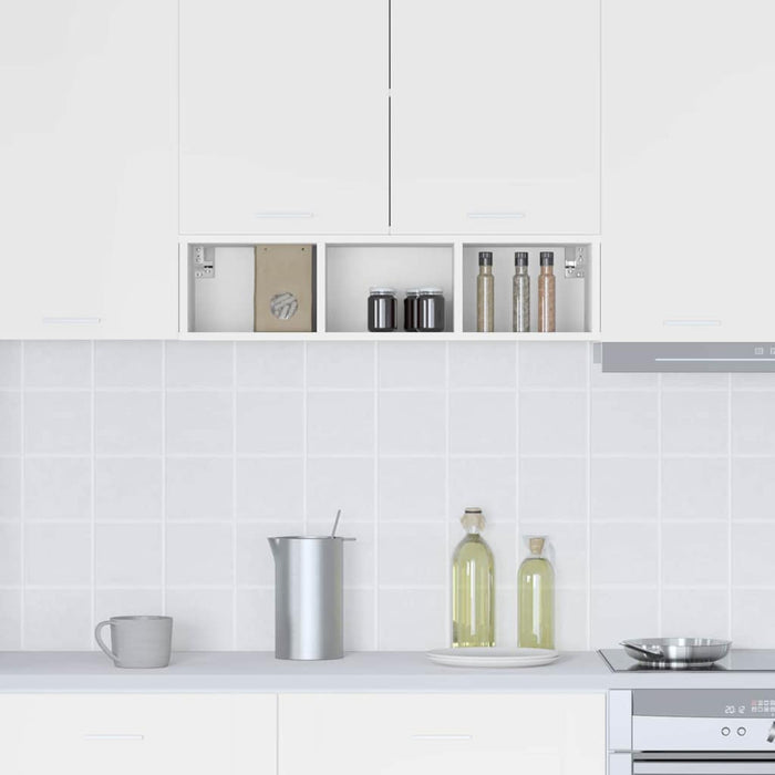 Hanging Cabinet Riga White 20 X 29.5 X 80 Cm Engineered Wood Nnaaxl