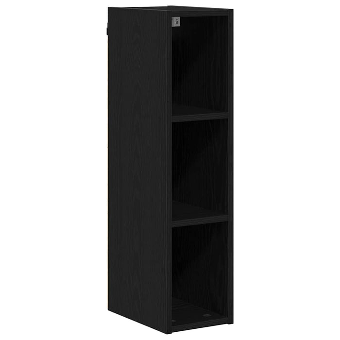 Hanging Cabinet With Shelf Riga Black Oak 20 X 29.5 X 80 Cm Nnaaxi