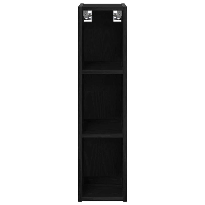 Hanging Cabinet With Shelf Riga Black Oak 20 X 29.5 X 80 Cm Nnaaxi