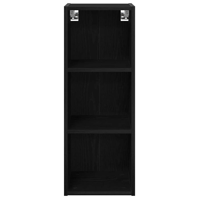 Hanging Cabinet With Shelf Riga Black Oak 30 X 29.5 X 80 Cm Nnaatp