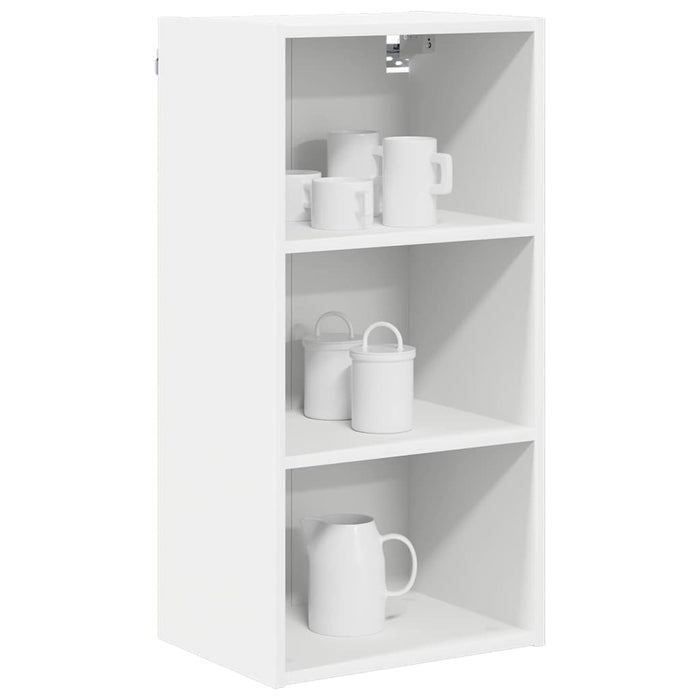Hanging Cabinet Riga White 40 X 29.5 X 80 Cm Engineered Wood Nnaaax