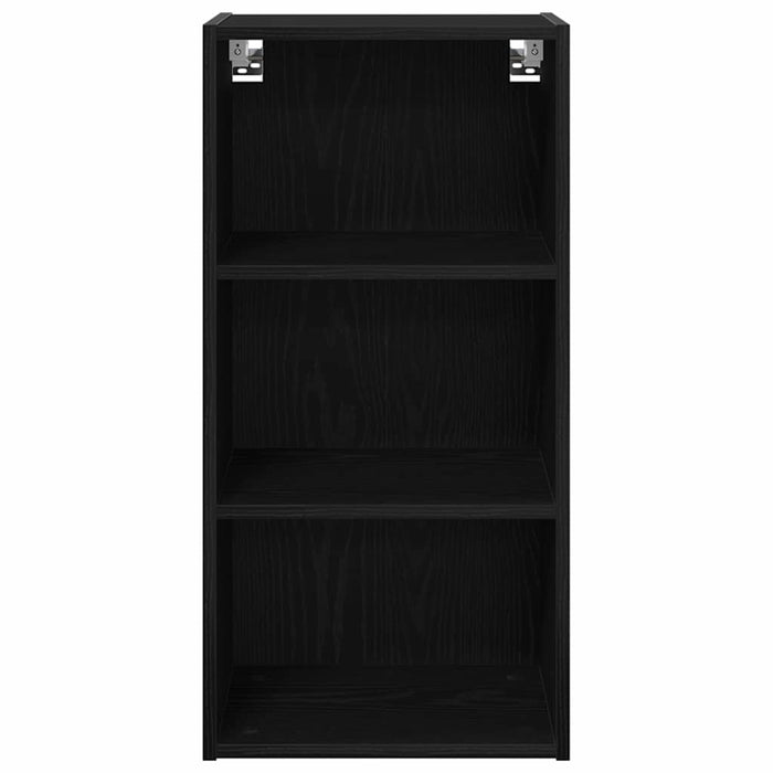 Hanging Cabinet With Shelf Riga Black Oak 40 X 29.5 X 80 Cm Nnaaat