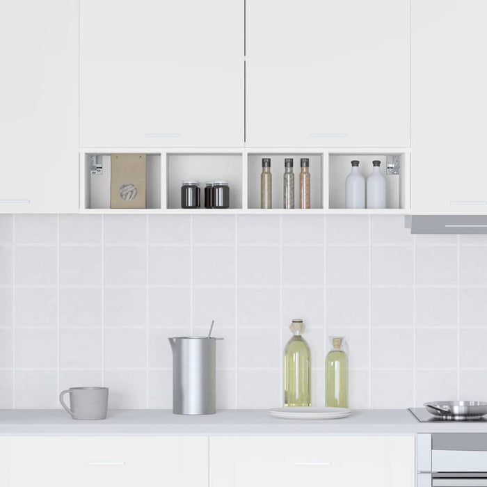 Hanging Cabinet Riga White 20 X 29.5 X 100 Cm Engineered Wood Nnaapb