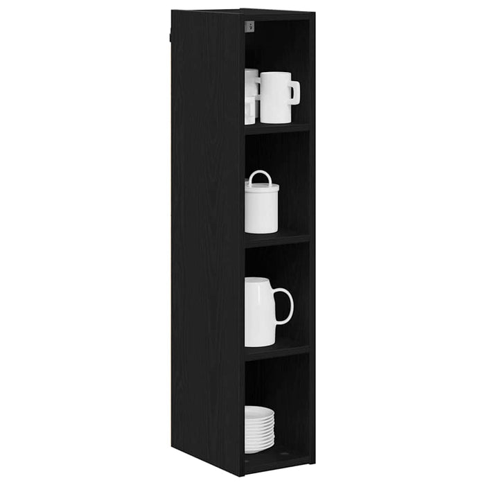 Hanging Cabinet With Shelf Riga Black Oak 20 X 29.5 X 100 Cm Nnaapo