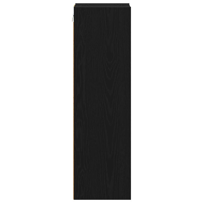 Hanging Cabinet With Shelf Riga Black Oak 20 X 29.5 X 100 Cm Nnaapo