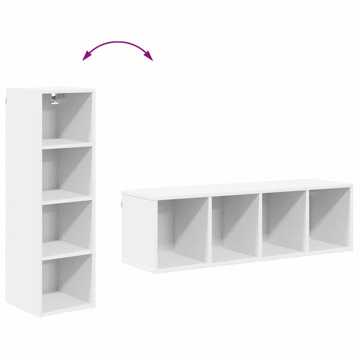 Hanging Cabinet Riga White 30 X 29.5 X 100 Cm Engineered Wood Nnaapn