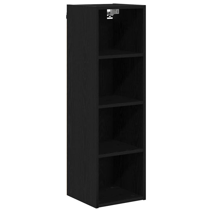 Hanging Cabinet With Shelf Riga Black Oak 30 X 29.5 X 100 Cm Nnaapk