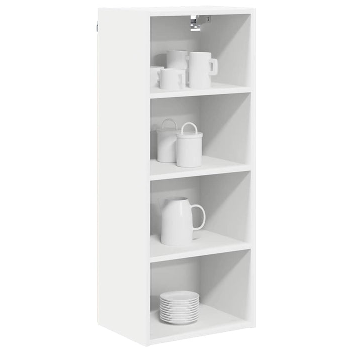 Hanging Cabinet Riga White 40 X 29.5 X 100 Cm Engineered Wood Nnaall