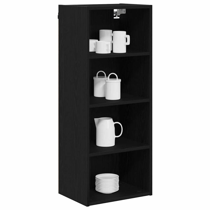 Hanging Cabinet With Shelf Riga Black Oak 40 X 29.5 X 100 Cm Nnaali