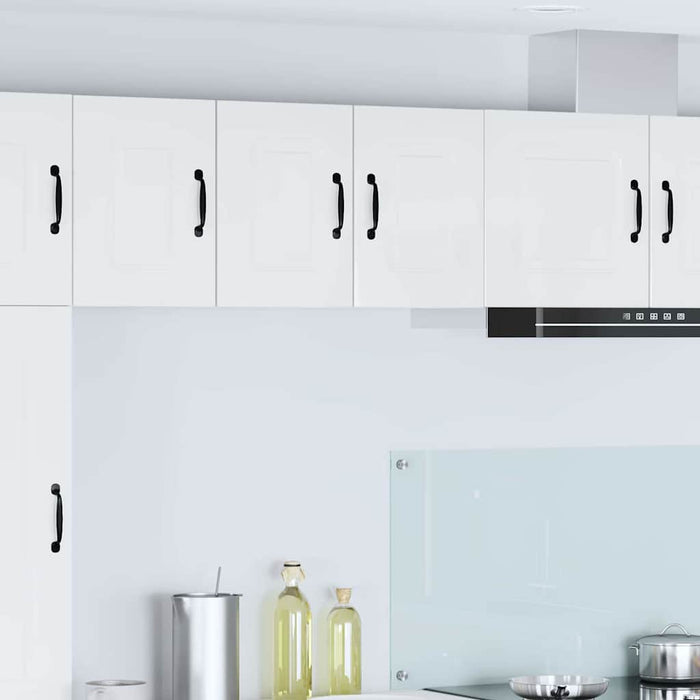 Kitchen Wall Cabinet With Door Glossy Look White 30 X 31 X 40 Cm Nnapbx