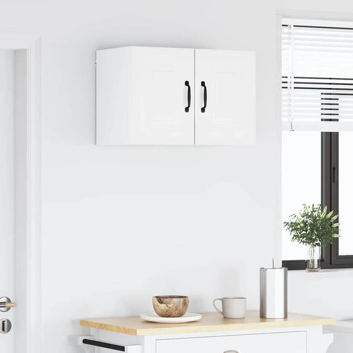 Kitchen Wall Cabinet With Door Glossy Look White 30 X 31 X 40 Cm Nnapbx