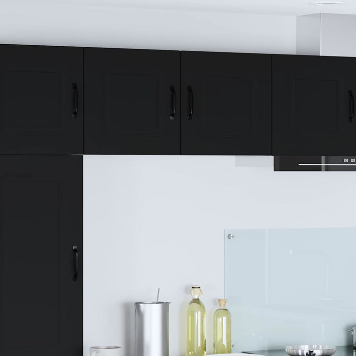 Kitchen Wall Cabinet With Shelf 2 Pcs Black 40 X 31 X 40 Cm Nnapoi