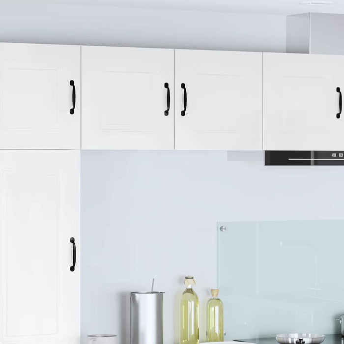 Kitchen Wall Cabinet With Door Glossy Look White 40 X 31 X 40 Cm Nnapxx