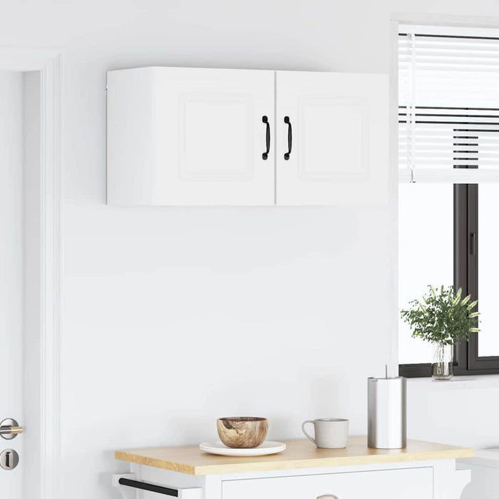 Kitchen Wall Cabinet With Door Glossy Look White 40 X 31 X 40 Cm Nnapxx