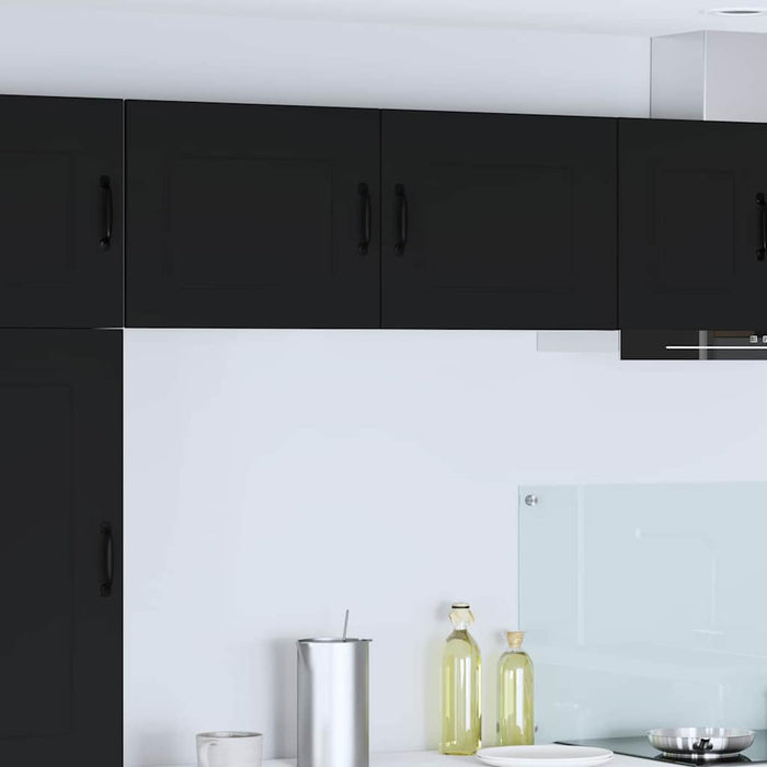 Kitchen Wall Cabinet With Shelf 2 Pcs Black 50 X 31 X 40 Cm Nnapti