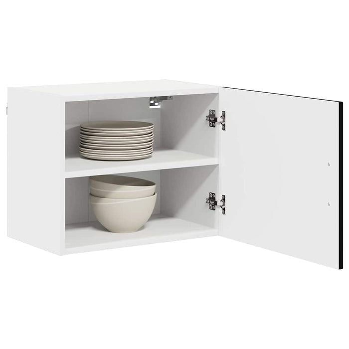 Kitchen Wall Cabinet With Shelf 2 Pcs Black 50 X 31 X 40 Cm Nnapti