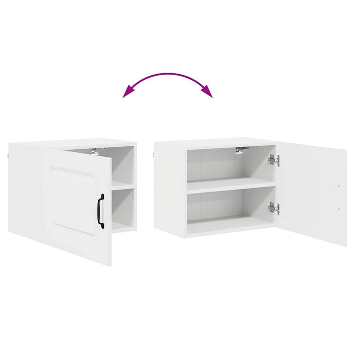 Kitchen Wall Cabinet With Door Glossy Look White 50 X 31 X 40 Cm Nnapax