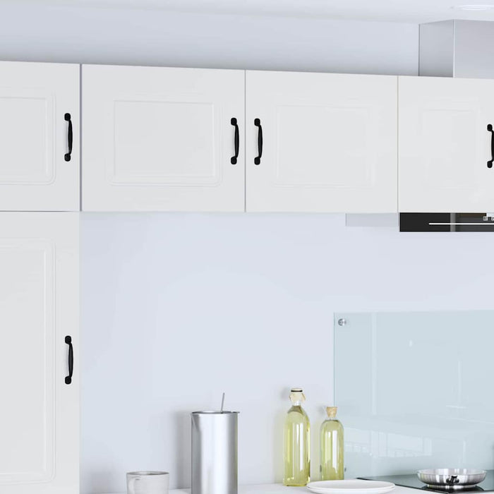 Kitchen Wall Cabinet 2 Pcs Glossy Look White 50 X 31 X 40 Cm Nnapat