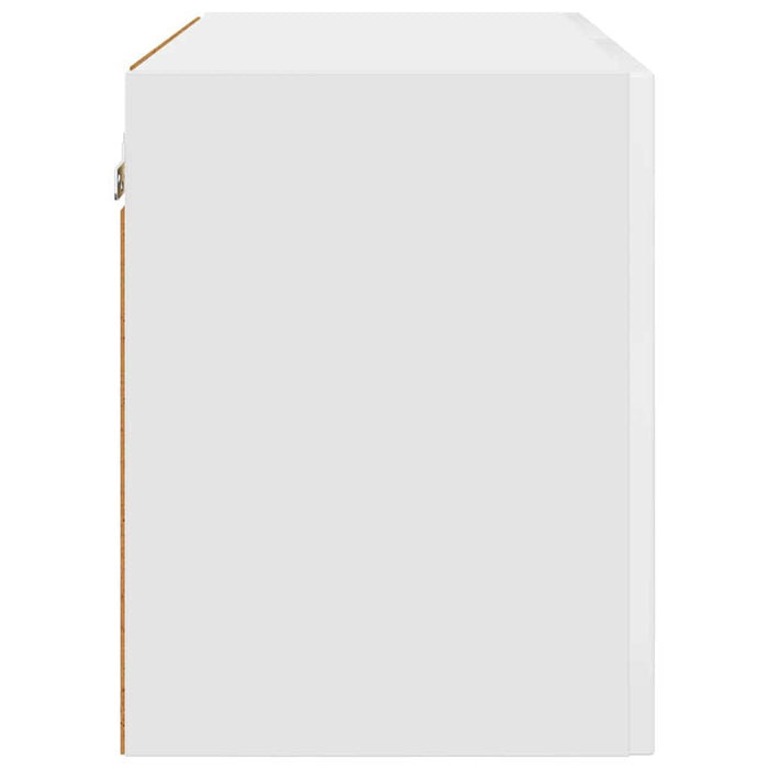 Kitchen Wall Cabinet With Door Glossy Look White 60 X 31 X 40 Cm Nnaplx