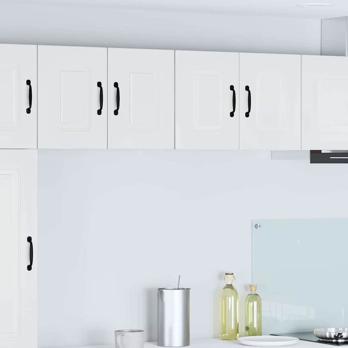 Kitchen Wall Cabinet 2 Pcs Glossy Look White 60 X 31 X 40 Cm Nnaplt