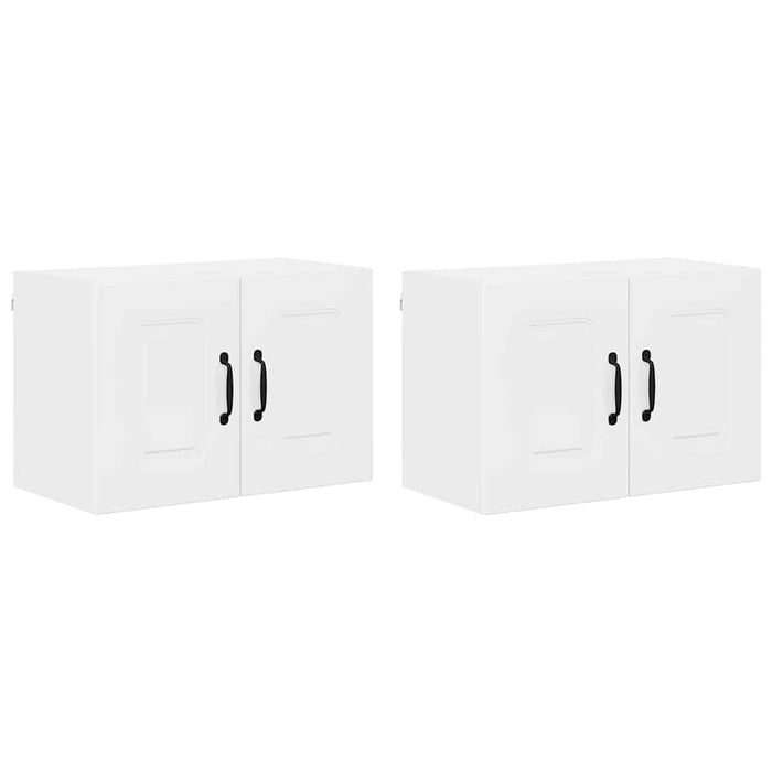 Kitchen Wall Cabinet 2 Pcs Glossy Look White 60 X 31 X 40 Cm Nnaplt