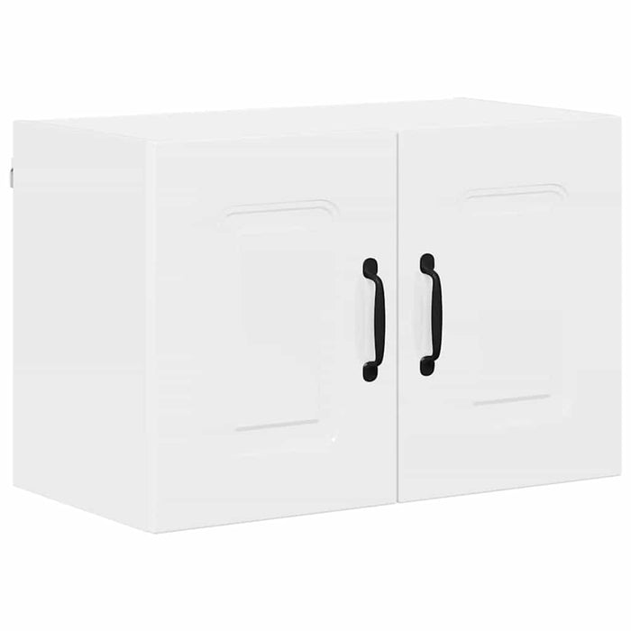 Kitchen Wall Cabinet 2 Pcs Glossy Look White 60 X 31 X 40 Cm Nnaplt