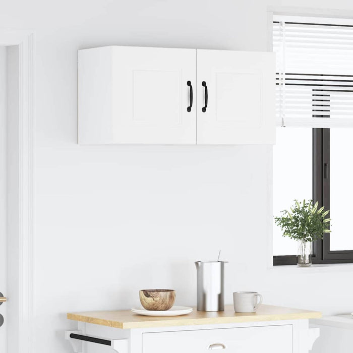 Kitchen Wall Cabinet With Door Glossy Look White 80 X 31 X 40 Cm Nnapnx