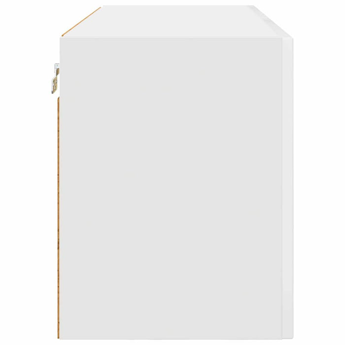 Kitchen Wall Cabinet With Door Glossy Look White 80 X 31 X 40 Cm Nnapnx