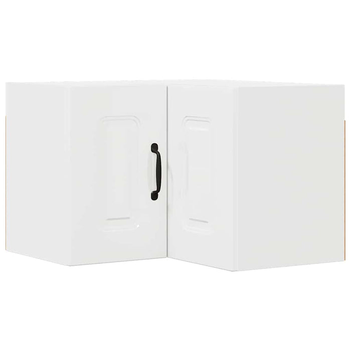 Kitchen Wall Cabinet With Door Glossy Look White 57 X 57 X 40 Cm Nnalbn