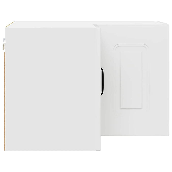 Kitchen Wall Cabinet With Door Glossy Look White 57 X 57 X 40 Cm Nnalbn