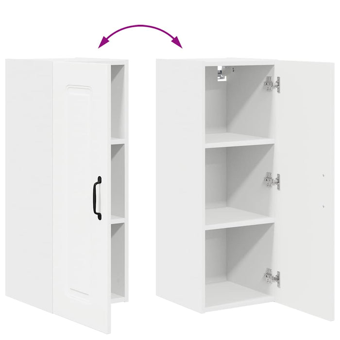 Kitchen Wall Cabinet White 30 X 31 X 80 Cm Engineered Wood Nnalpa