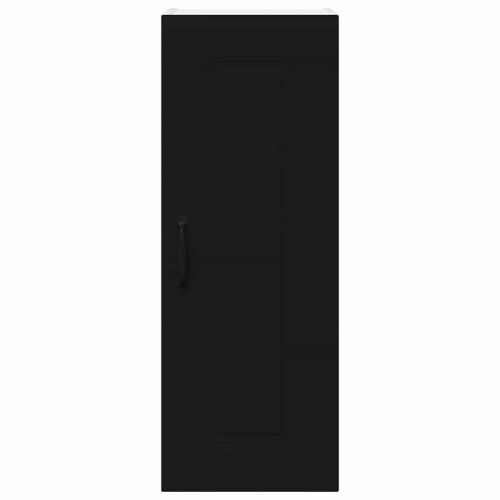 Kitchen Wall Cabinet With Shelf 2 Pcs Black 30 X 31 X 80 Cm Nnalpi