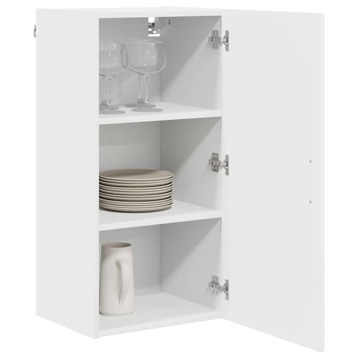 Kitchen Wall Cabinet White 40 X 31 X 80 Cm Engineered Wood Nnalia
