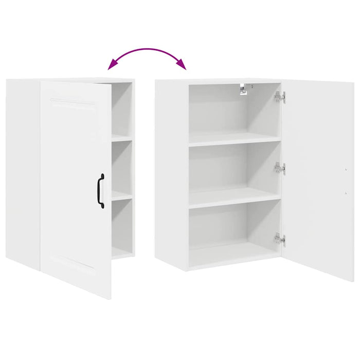 Kitchen Wall Cabinet White 50 X 31 X 80 Cm Engineered Wood Nnalna