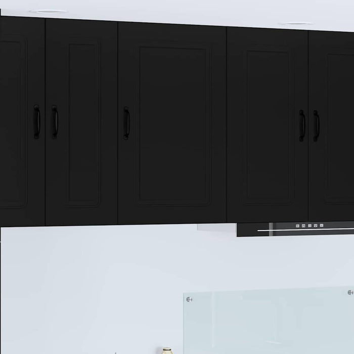 Kitchen Wall Cabinet Black 50 X 31 X 80 Cm Engineered Wood Nnalnp