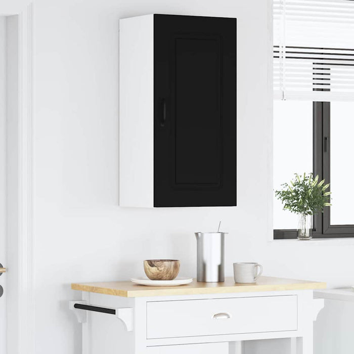 Kitchen Wall Cabinet Black 50 X 31 X 80 Cm Engineered Wood Nnalnp