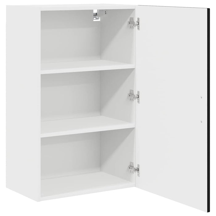 Kitchen Wall Cabinet Black 50 X 31 X 80 Cm Engineered Wood Nnalnp