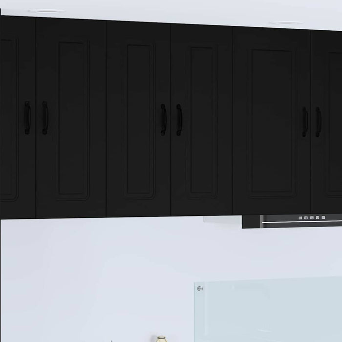 Kitchen Wall Cabinet Black 60 X 31 X 80 Cm Engineered Wood Nnalkp