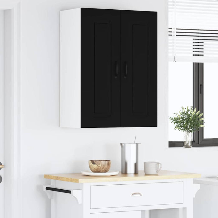 Kitchen Wall Cabinet Black 60 X 31 X 80 Cm Engineered Wood Nnalkp
