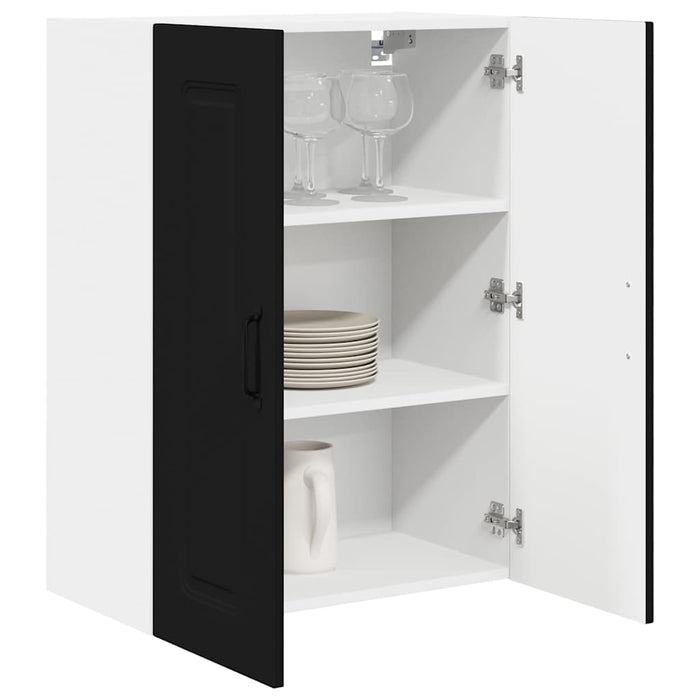 Kitchen Wall Cabinet Black 60 X 31 X 80 Cm Engineered Wood Nnalkp