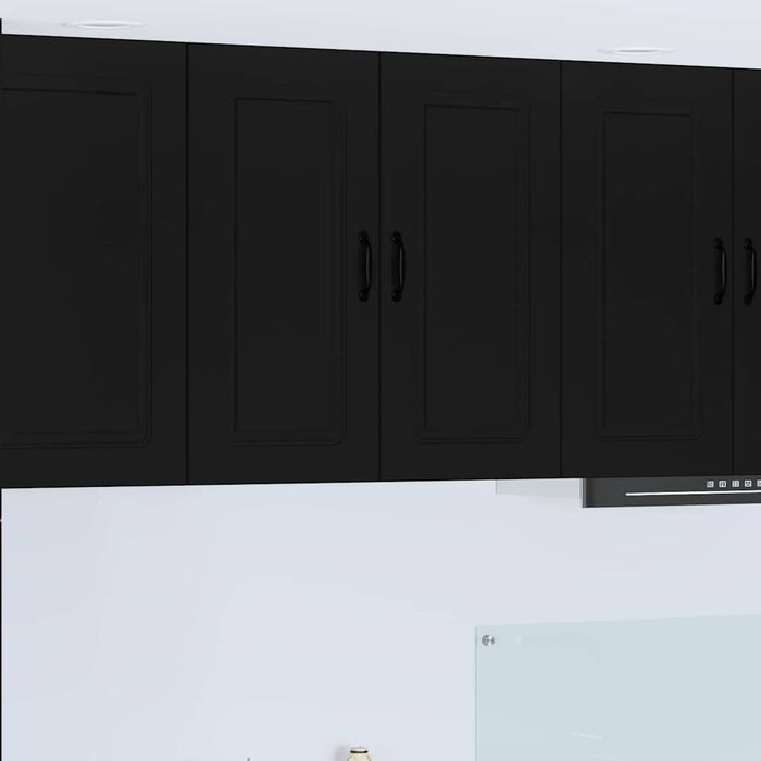 Kitchen Wall Cabinet Black 80 X 31 X 80 Cm Engineered Wood Nnaibp