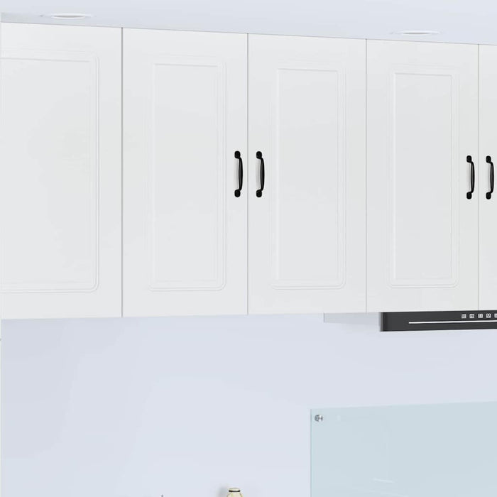 Kitchen Wall Cabinet With Door Glossy Look White 80 X 31 X 80 Cm Nnaibn