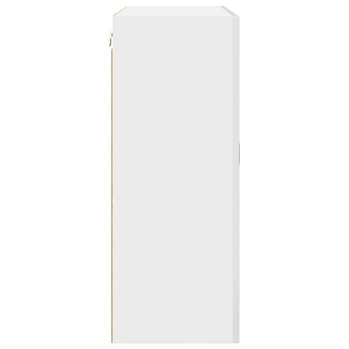 Kitchen Wall Cabinet With Door Glossy Look White 80 X 31 X 80 Cm Nnaibn