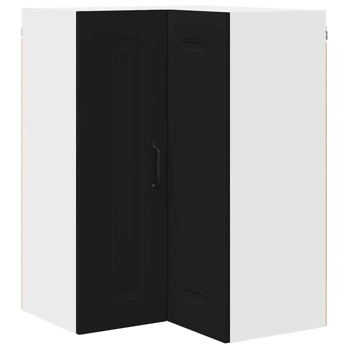 Kitchen Wall Cabinet Black 57 X 57 X 80 Cm Engineered Wood Nnaixp
